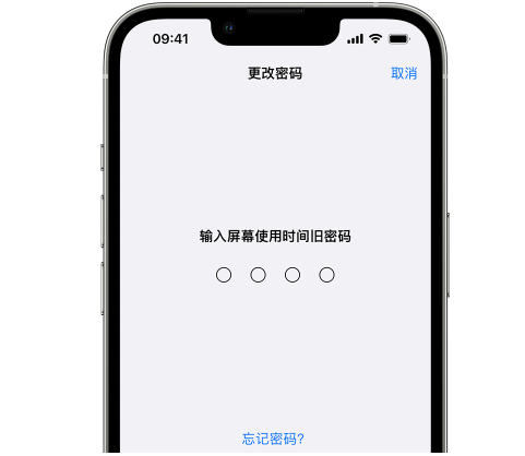 芮城iPhone屏幕维修分享iPhone屏幕使用时间密码忘记了怎么办 