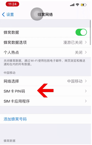 芮城苹果14维修网分享如何给iPhone14的SIM卡设置密码 