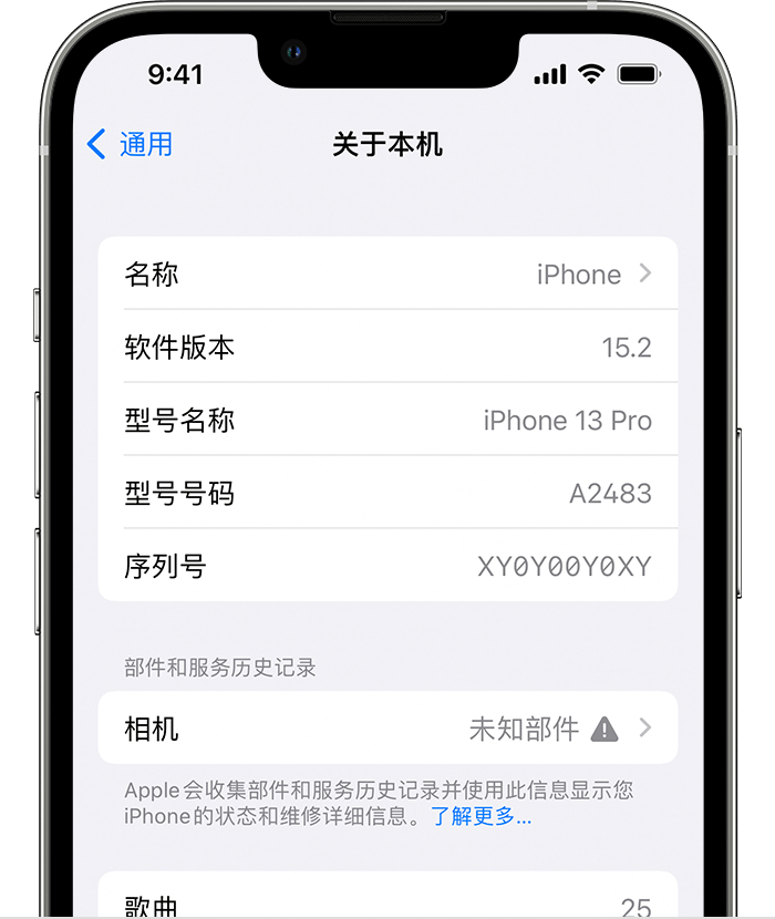 芮城苹果维修分享iPhone 出现提示相机“未知部件”是什么原因？ 