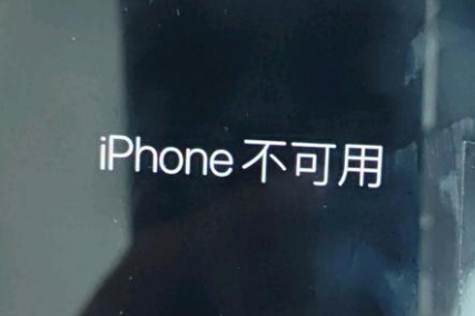 芮城苹果服务网点分享锁屏界面显示“iPhone 不可用”如何解决 