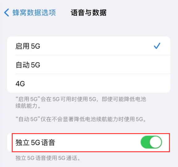 芮城苹果14维修分享iPhone 14 Pro如何开启VoNR 