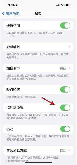 芮城苹果手机维修分享iPhone手机如何设置摇一摇删除文字 